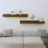 Rafturi de perete, 2 buc., gri, 80x12x9 cm, lemn masiv de pin GartenMobel Dekor