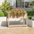Jardinieră cu raft, 111,5x111,5x81 cm, lemn masiv de pin GartenMobel Dekor