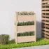 Jardinieră, alb, 77 x 25 x 104,5 cm, lemn masiv de pin GartenMobel Dekor