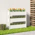 Jardinieră, alb, 77 x 25 x 104,5 cm, lemn masiv de pin GartenMobel Dekor