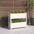 Jardinieră, alb, 77 x 25 x 104,5 cm, lemn masiv de pin GartenMobel Dekor