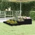 Jardinieră, negru, 107x107x27 cm, lemn masiv de pin GartenMobel Dekor