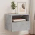 Comode TV de perete, 2 buc., gri beton, 40x30x30 cm, lemn GartenMobel Dekor
