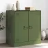 Bufeta verde măslină 67x39x73 cm oțel GartenMobel Dekor