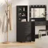 Bufet cu sertar Stejar negru 40 x 41 x 135 cm Lemn compozit GartenMobel Dekor