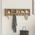 Răcător de paltoane montat pe perete cu raft Stejar Artizanal GartenMobel Dekor
