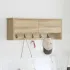 Răcător de paltoane montat pe perete cu raft Stejar Artizanal GartenMobel Dekor