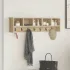 Răcător de paltoane montat pe perete cu raft Stejar Artizanal GartenMobel Dekor