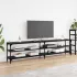 Cabinet TV Stejar Negru 200 x 30 x 50 cm GartenMobel Dekor