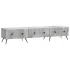 Cabinet TV Alb foarte lucios 147 x 34,5 x 30 cm Lemn prelucrat GartenMobel Dekor