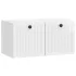 Dulap TV suspendat de perete, negru, 59,5 x 31 x 30 cm, 2 uși