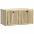 Dulap TV suspendat de perete, negru, 59,5 x 31 x 30 cm, 2 uși