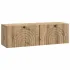 Dulap TV suspendat pentru perete, lemn vechi, 98 x 31 x 30 cm