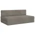 Canapea Pliantă cu Pat albastru 203 x 152 x 15 cm Catifea GartenMobel Dekor