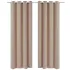 Draperii opace cu inele metalice, 2 buc., crem, 135 x 245 cm GartenMobel Dekor