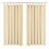 Draperii micro-satin cu bride, 2 buc, 140 x 175 cm, bej GartenMobel Dekor
