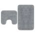 Set covorașe baie, 2 buc., textil, antracit GartenMobel Dekor