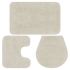 Set covorașe de baie, 3 piese, portocaliu, textil GartenMobel Dekor