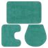 Set covorașe de baie, 3 piese, portocaliu, textil GartenMobel Dekor