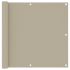 Paravan de balcon, bej, 90x700 cm, 100% poliester oxford GartenMobel Dekor