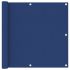 Paravan de balcon, albastru, 120x700 cm, 100% poliester oxford GartenMobel Dekor