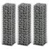 Set gabioane, 3 buc, sârmă galvanizată, 25 x 25 x 150 cm  GartenMobel Dekor