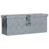 Cutie de depozitare, argintiu, 90x47x33,5 cm, aluminiu GartenMobel Dekor