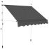 Copertină retractabilă manual, antracit, 250 cm GartenMobel Dekor
