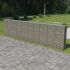 Perete gabion cu capace, 300 x 50 x 50 cm, oțel galvanizat GartenMobel Dekor