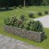 Strat înălțat gabion, 180 x 50 x 50 cm, oțel galvanizat GartenMobel Dekor