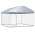 Padoc pentru câini de exterior cu acoperiș, 200 x 100 x 125 cm GartenMobel Dekor