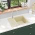 Chiuvetă de bucătărie din granit, alb, bazin unic GartenMobel Dekor