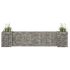 Jardinieră gabion în formă de H, 260 x 40 x 80 cm, sârmă oțel GartenMobel Dekor