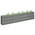 Strat înălțat gabion, 450x30x10 cm, oțel galvanizat GartenMobel Dekor