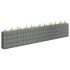 Strat înălțat gabion, 450x30x10 cm, oțel galvanizat GartenMobel Dekor