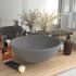 Chiuvetă baie lux verde închis mat 32,5x14 cm ceramică rotund GartenMobel Dekor