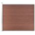Set panouri gard, 353x146 cm, maro, WPC   GartenMobel Dekor