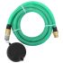 Furtun de aspirație cu racorduri din alamă, verde 1,1" 10 m PVC GartenMobel Dekor