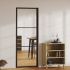 Ușă de interior, negru, 83x201,5 cm, sticlă ESG și aluminiu GartenMobel Dekor