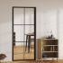 Ușă de interior, negru, 83x201,5 cm, sticlă ESG și aluminiu GartenMobel Dekor