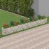 Strat înălțat gabion, 600x100x100 cm, fier galvanizat GartenMobel Dekor