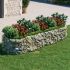 Strat înălțat gabion, 600x100x100 cm, fier galvanizat GartenMobel Dekor