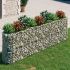 Strat înălțat gabion, 600x100x100 cm, fier galvanizat GartenMobel Dekor