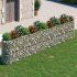 Strat înălțat gabion, 600x100x100 cm, fier galvanizat GartenMobel Dekor