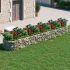 Strat înălțat gabion, 600x100x100 cm, fier galvanizat GartenMobel Dekor