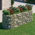 Strat înălțat gabion, 600x100x100 cm, fier galvanizat GartenMobel Dekor