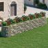 Strat înălțat gabion, 600x100x100 cm, fier galvanizat GartenMobel Dekor