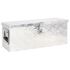 Cutie de depozitare, argintiu, 90x47x33,5 cm, aluminiu GartenMobel Dekor