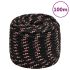 Frânghie de barcă, negru, 14 mm, 100 m, polipropilenă GartenMobel Dekor