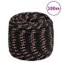 Frânghie de barcă, negru, 14 mm, 100 m, polipropilenă GartenMobel Dekor